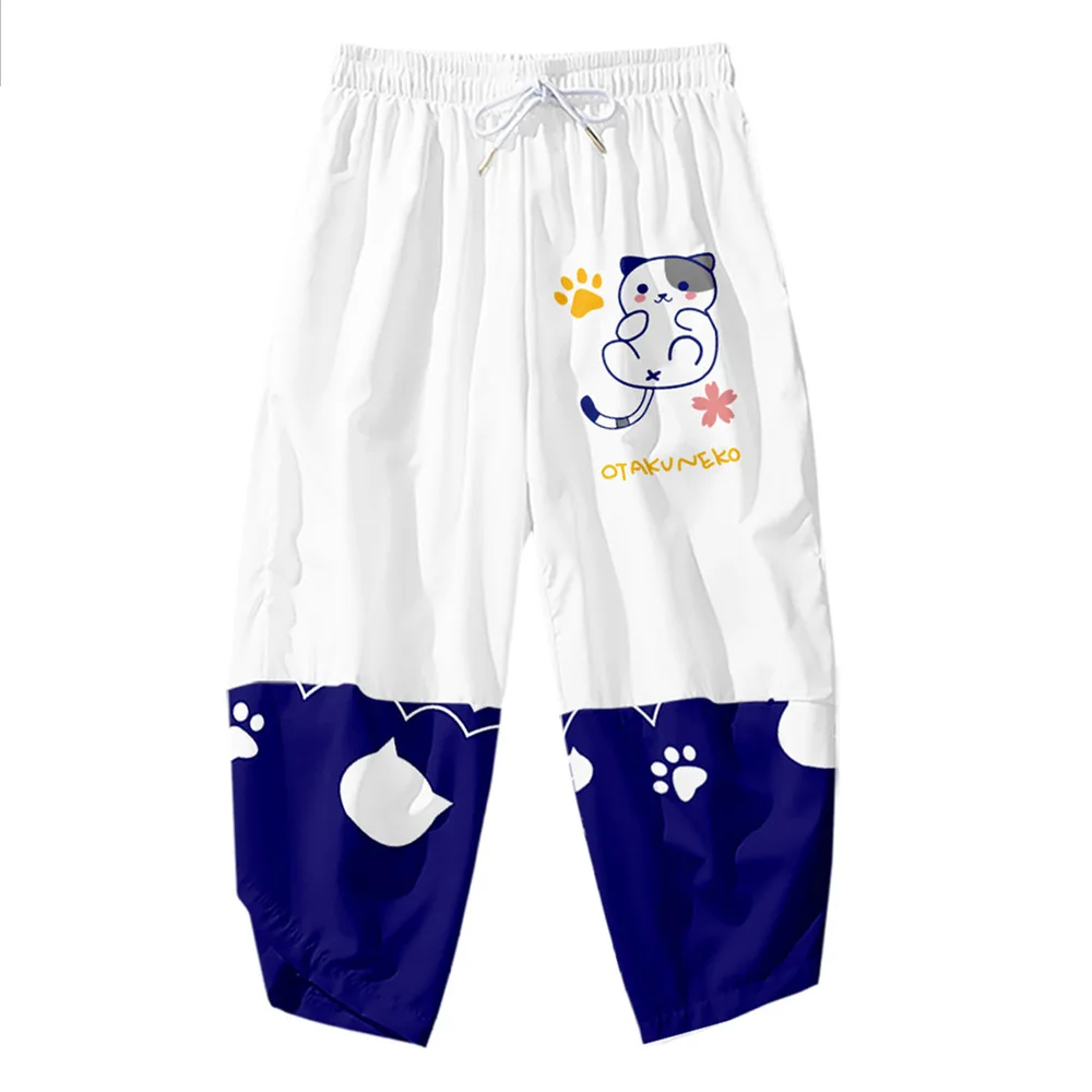 Fashion Men Cute Dog Shiba Inu Print Harem Pants Loose Traditional Asian Haori Trousers Japanese Streetwear Kimono Pants japanese kimono,japanese kimono cardigan,japanese kimono shirt