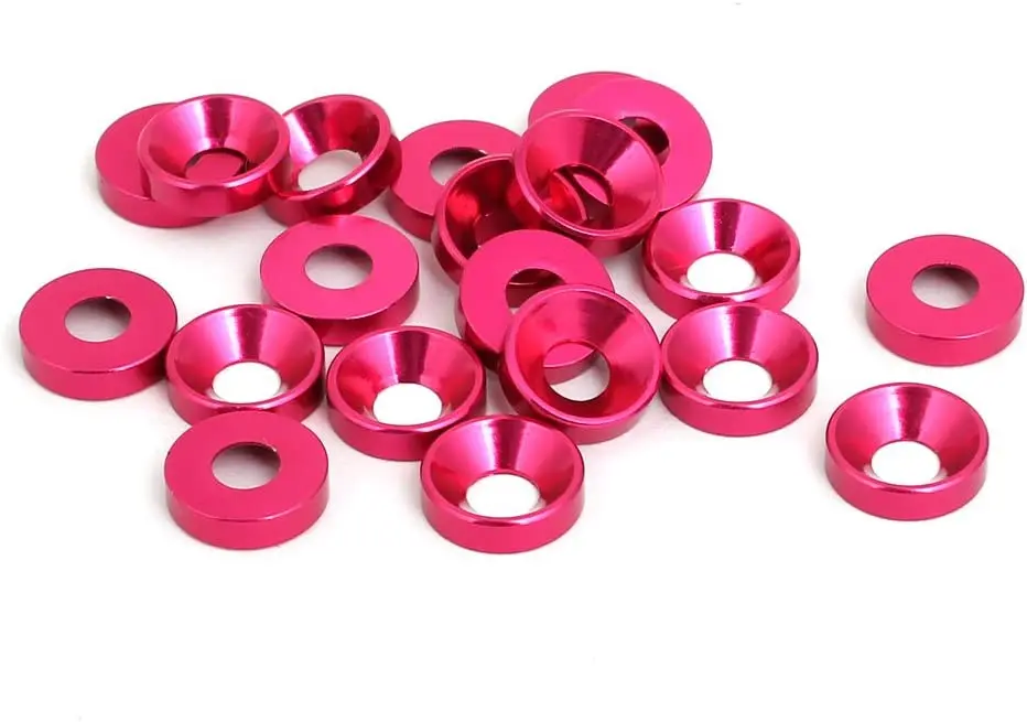 Colorful Anodized Aluminum Countersunk Head Bolt Washers