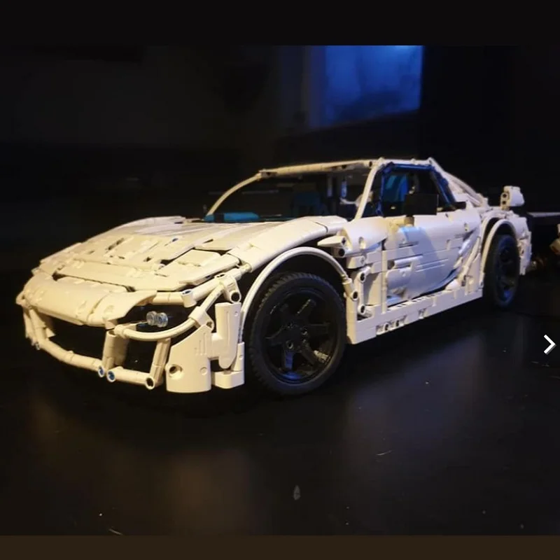 1:8 스케일 슈퍼 스포츠카 모델 RX7 FD 조립 키트, 크리에이터 블록 브릭 장난감, 어린이 생일 선물, 남아용 세트, 2023 MOC-40109