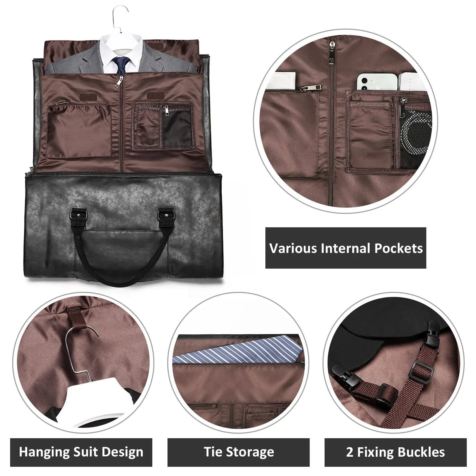Garment Bag with Shoe Compartment