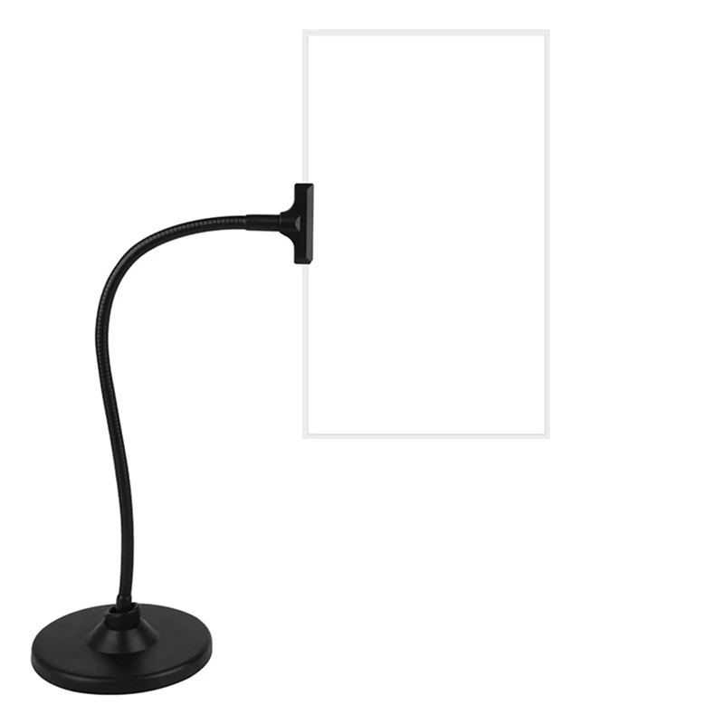 

4X Gooseneck Magnifier With Stand, Flexible Gooseneck Full Book Page Magnifying, For Low Vision Seniors With Aging Eyes