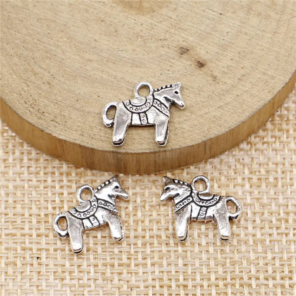 

Accessories Horse Charms Supplies For Jewelry 12x14mm 20pcs