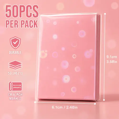 Sharkbang 50pcs/Lot Holo Card Sleeves 61x91mm 20C Macaron Color Kpop Holder For Postcards Films Game Cards Photocard Protector - Image 17