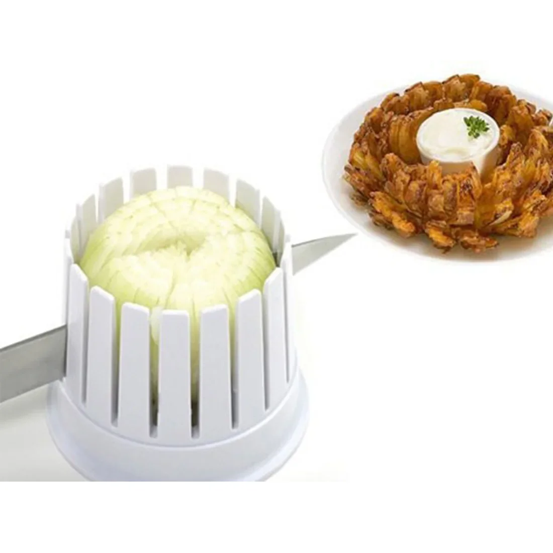 Onion Blossom Maker Onion Slicer Chopper Cutter Blossom Maker Cutting Cut Flower Kitchen Vegetable Tool 1PC