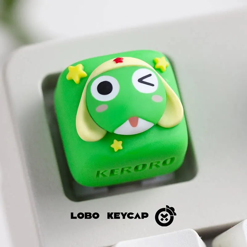 Lobo Keycap Keroro 프라이빗 시리즈 키캡 교체 Esc 귀여운 기발한 수지 장식 기계식 키보드 게임 매니아를 위한 선물