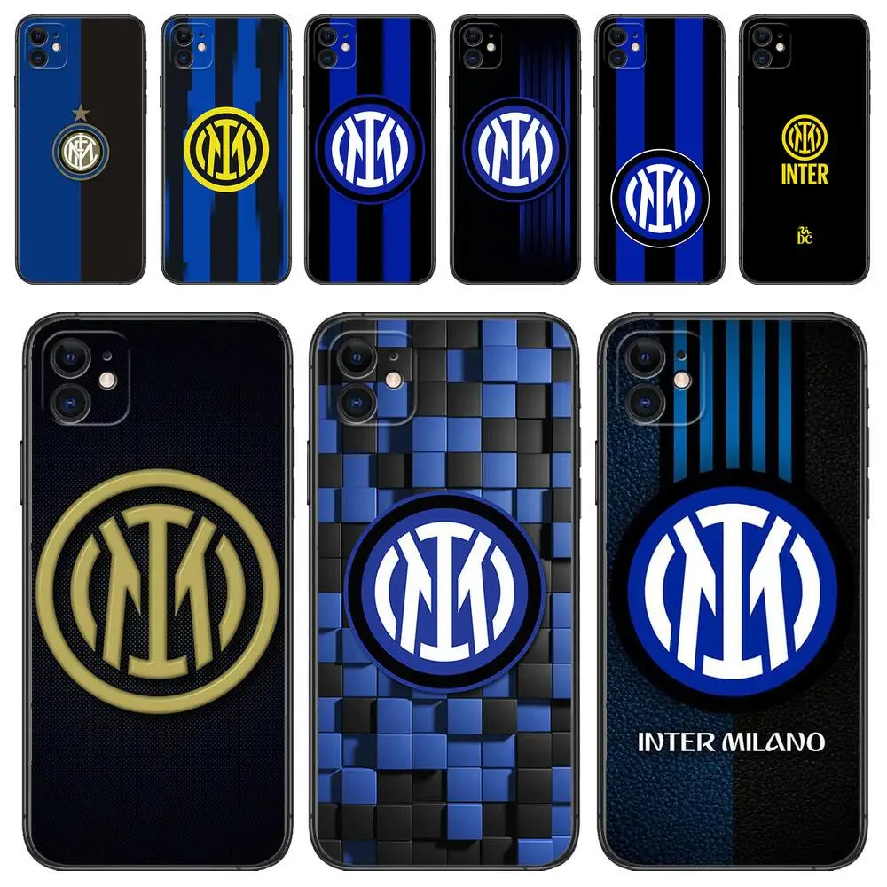 Fc Inter Phone Case Per Apple Iphone 13 12 11 14 15 Pro Max Mini Se Xr X Xs Max 6S 8 7 Plus New Fashion Cover