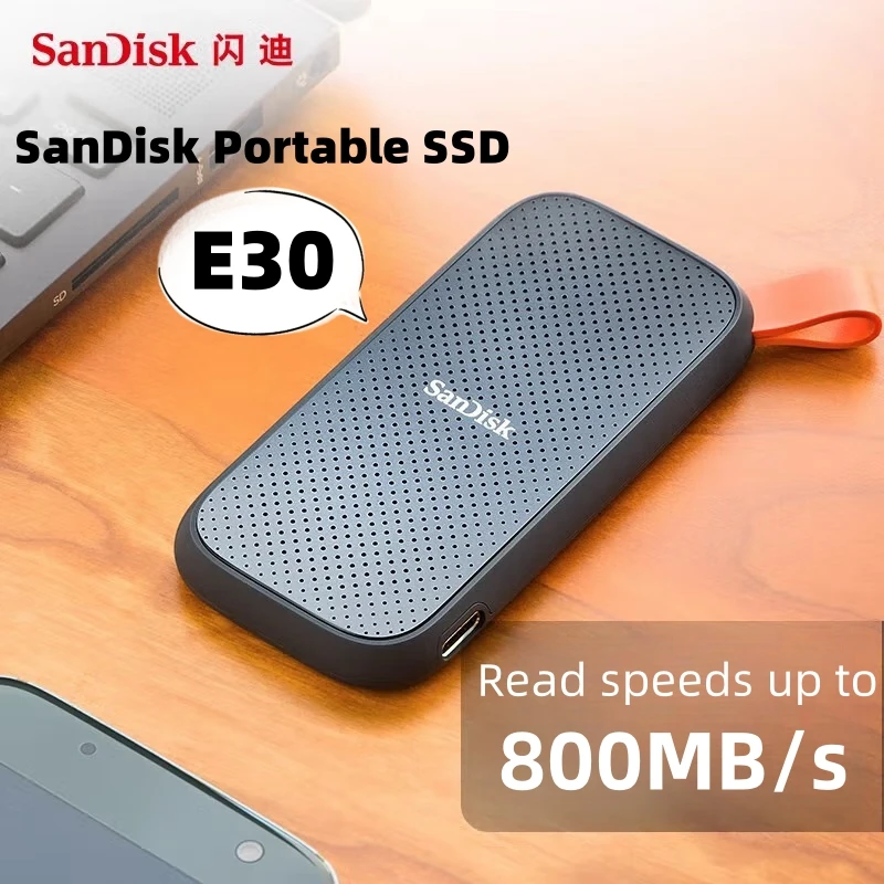 SanDisk E30 1TB 外付けSSD Type-C 新品未開封 SanDisk E30 Portable SSD 1TB 2TB 520MB/s USB 3.2 Gen2