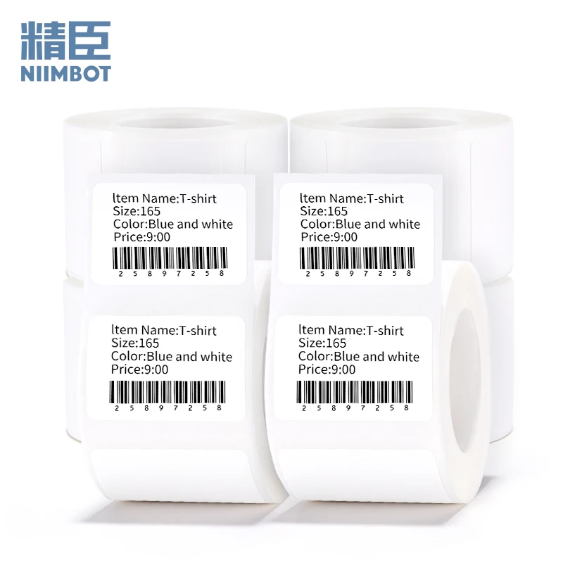 NiiMbot B1/B203 B21/B3s Label Printer Waterproof Anti-Oil Tear-Resistant Price Tag Pure Color Scratch-Resistant Label Paper — view 3
