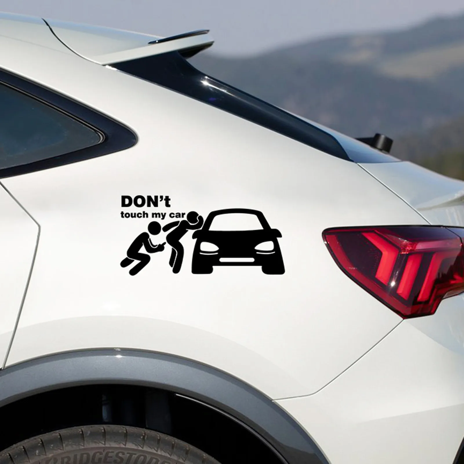 Car Sticker Car Stickers Car Body Stickers Funny Car Sticker Dont Touch My Car Decals Stickers Creative Auto Decal Exterior Decoration Window Accessories