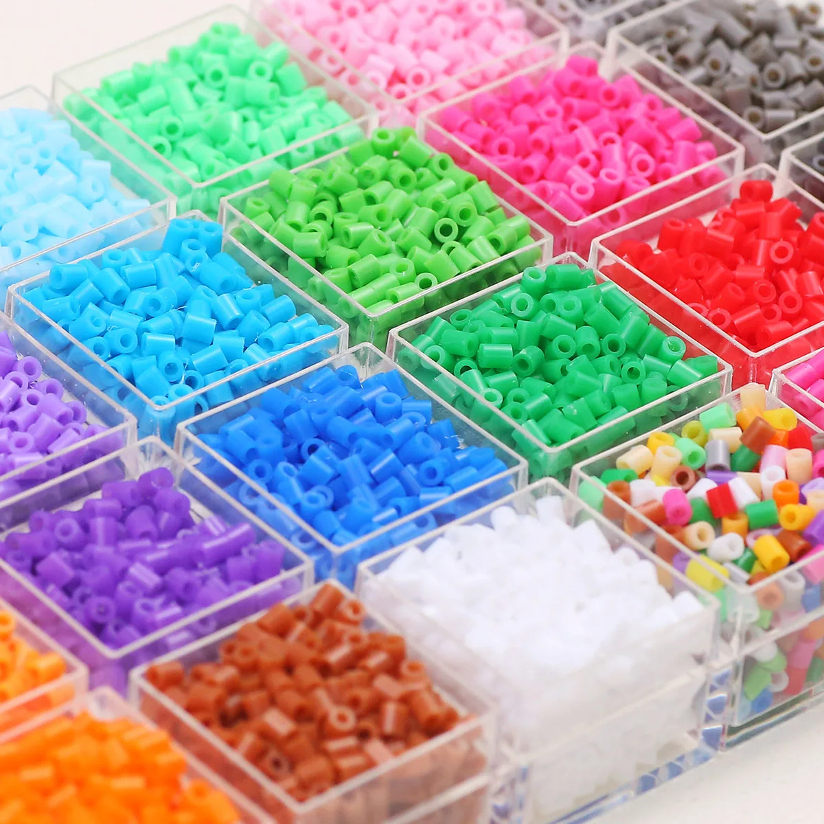 2.6mm 25G/50G 퓨전 비즈 동물 장난감 창의적인 포장 펄러 하마 비즈 쥬얼리 팔찌 만들기 DIY 액세서리