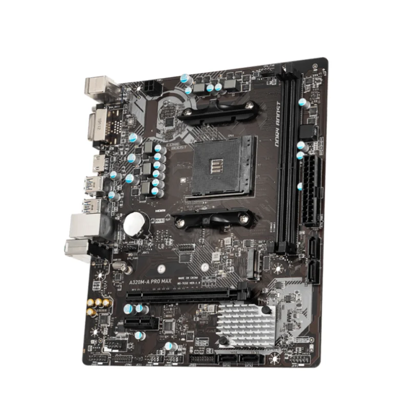 MSI A320M-A PRO MAX  A320 32GB  AM4 DDR4 M-ATX κ, 100% ׽Ʈ Ϸ,  