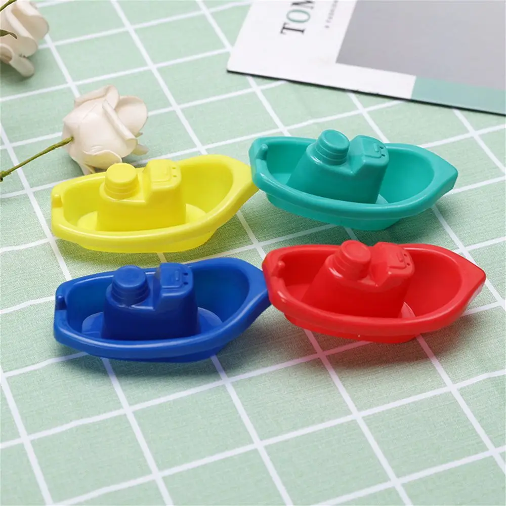 4pcs Boat Bathtub Swimming Water Play Toy Floating Ship Bathroom Educational Toy for Shower 3