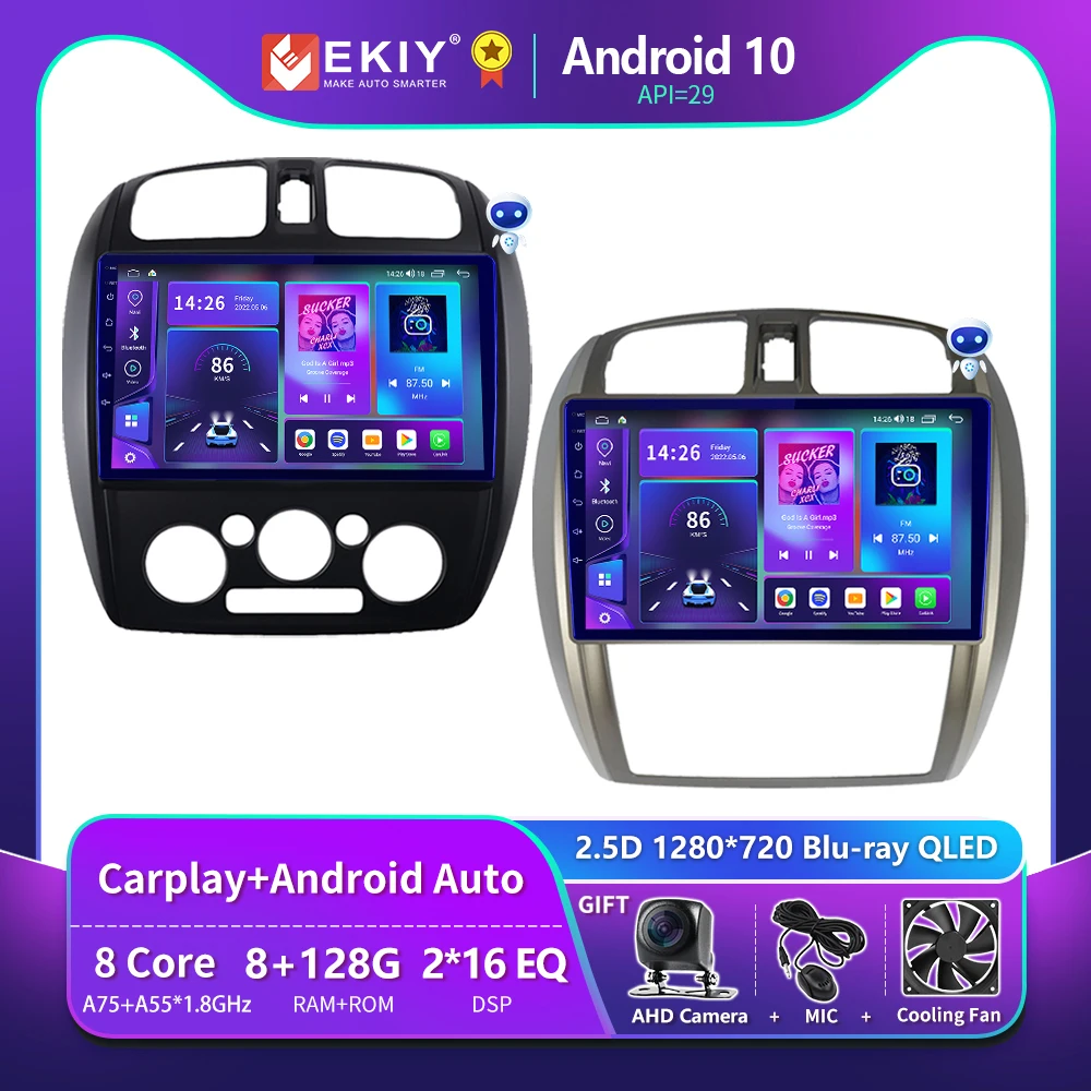 

EKIY T900 8G 128G Android 10 Autoradio For Mazda 323 BJ 2000 2001 2002 2003 GPS Navigation Car Multimedia Player Carplay 2Din HU