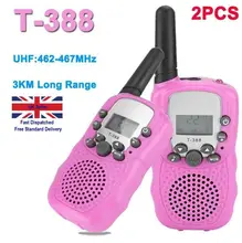 

NEW NEW ERQI Children Walkie Talkies 2 Pcs Long Range Kids Walky Talky UHF 446MHz 8 Channel