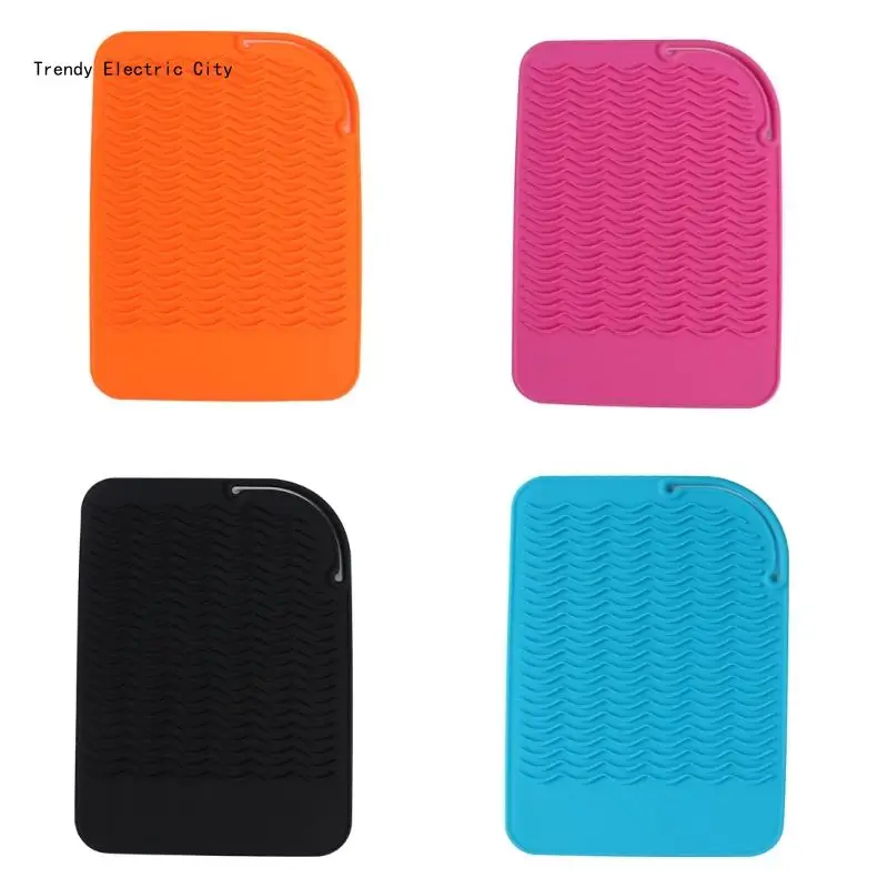 

R9CD Professional Large Silicone Heat Resistant Styling Station Mat for Hair Irons Curling Iron Straightener Pad Hair Tools