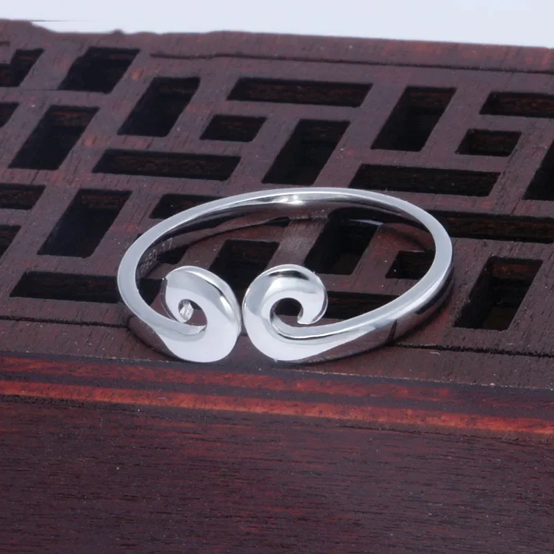 1Pcs Real Pure Platinum 950 Ring Women Journey To The West Band-Rassoding Spell Lover Rings Pt950 Ring Us Ring Size 6