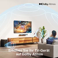 ULTIMEA 2.1 Dolby Atmos Soundbar for TV with Subwoofer & Bass Boost, 3D Surround Sound, HDMI eARC, 190W Peak Power TV Speakers - Image 2