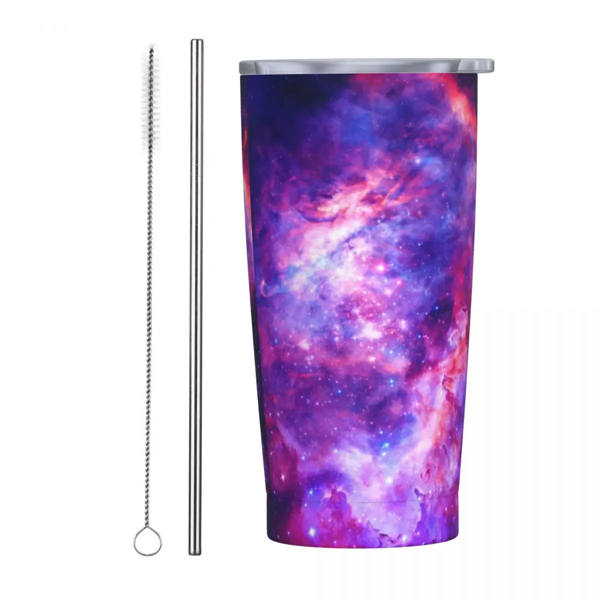 

Stainless Steel Tumbler Purple Galaxy Space Thermal Cups Starry Sky Leakproof Cold Drink Car Mugs Travel Design Water Bottle