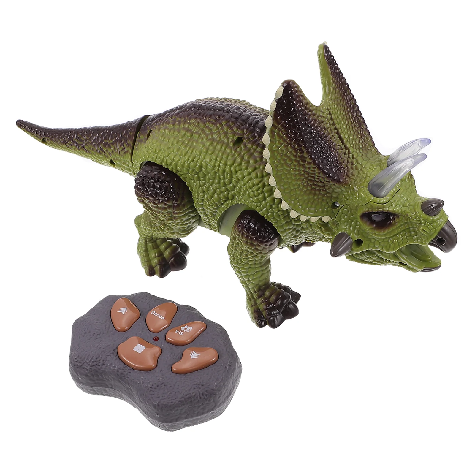 

Remote Control Dinosaur Mini Toys For Kids Glowing Triceratops Dinosaurs Gift Mini Electric Plastic Plaything Walking Model