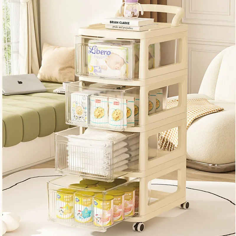Mobile Beauty Kitchen Trolley Shelf Multi Layer Wheels Lounge Kitchen Trolley Storage Organization Rangement Cuisine Furniture