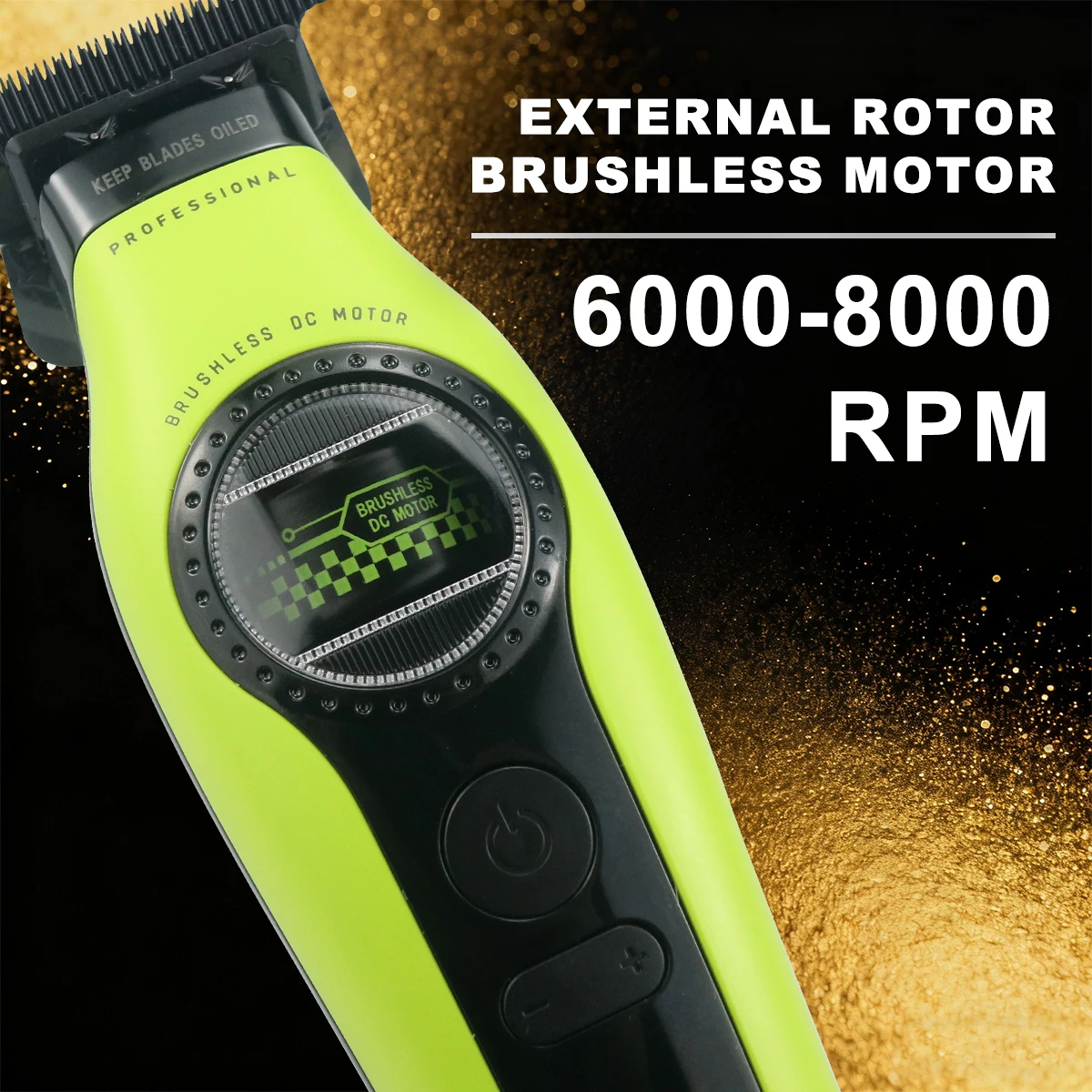 KEMEI KM-1595 プロフェッショナルトリマー 8000RPM 外部ローター