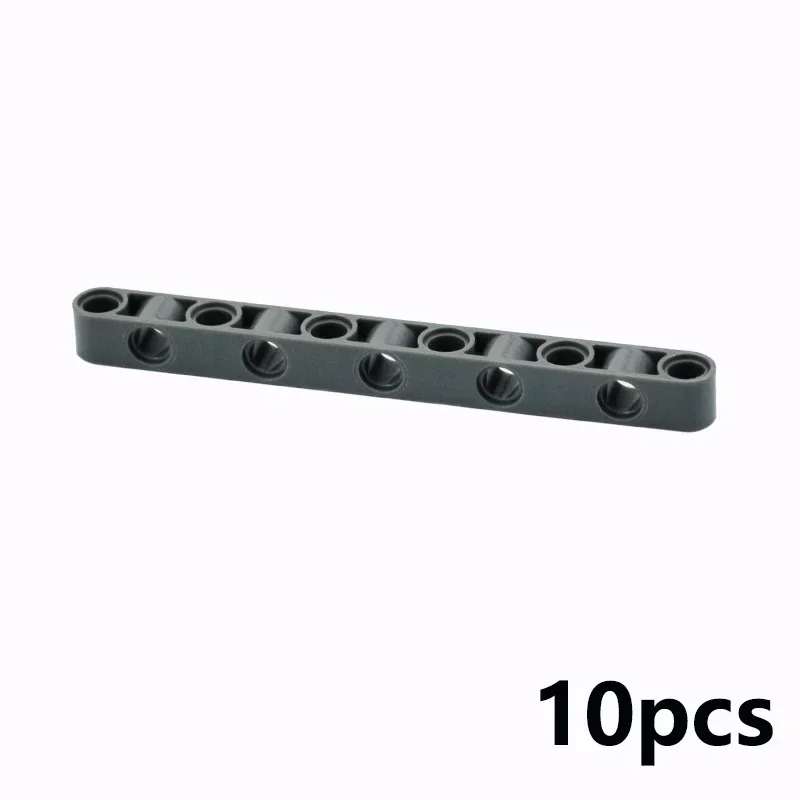 10Pcs MOC 구멍 빌딩 블록 Liftarm 1x11 구멍 두꺼운 빔 팔 오픈 센터 벽돌 부품 EV3 호환 DIY 아이 장난감