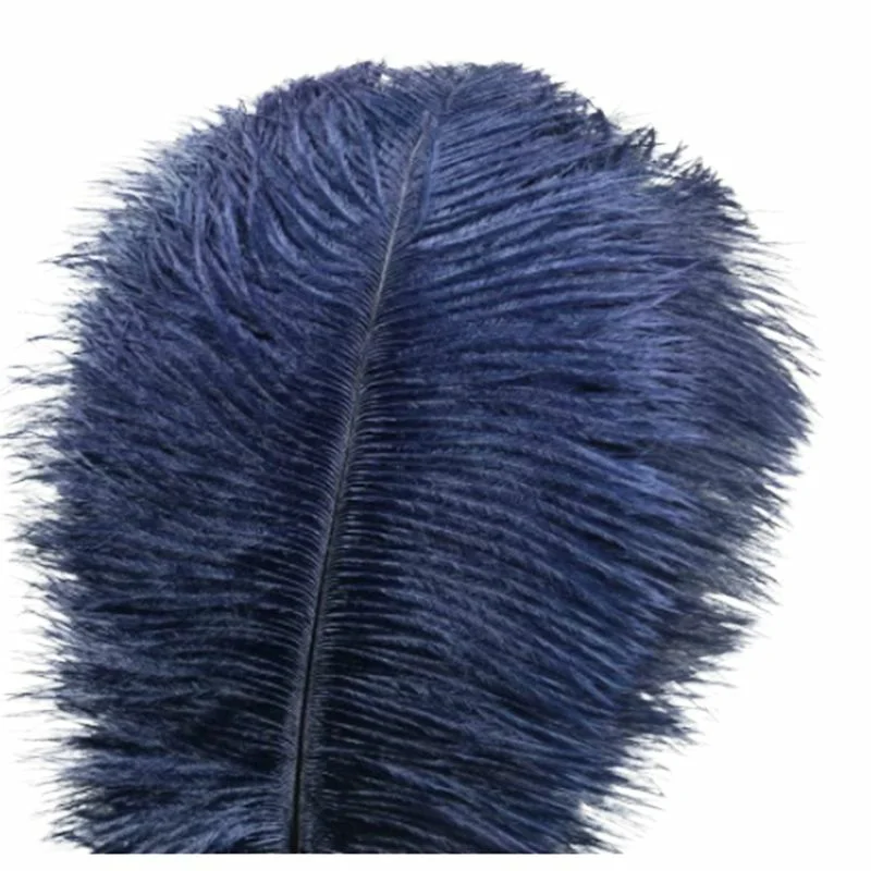 Wholesale Ostrich Feathers 14-16 Navy Blue