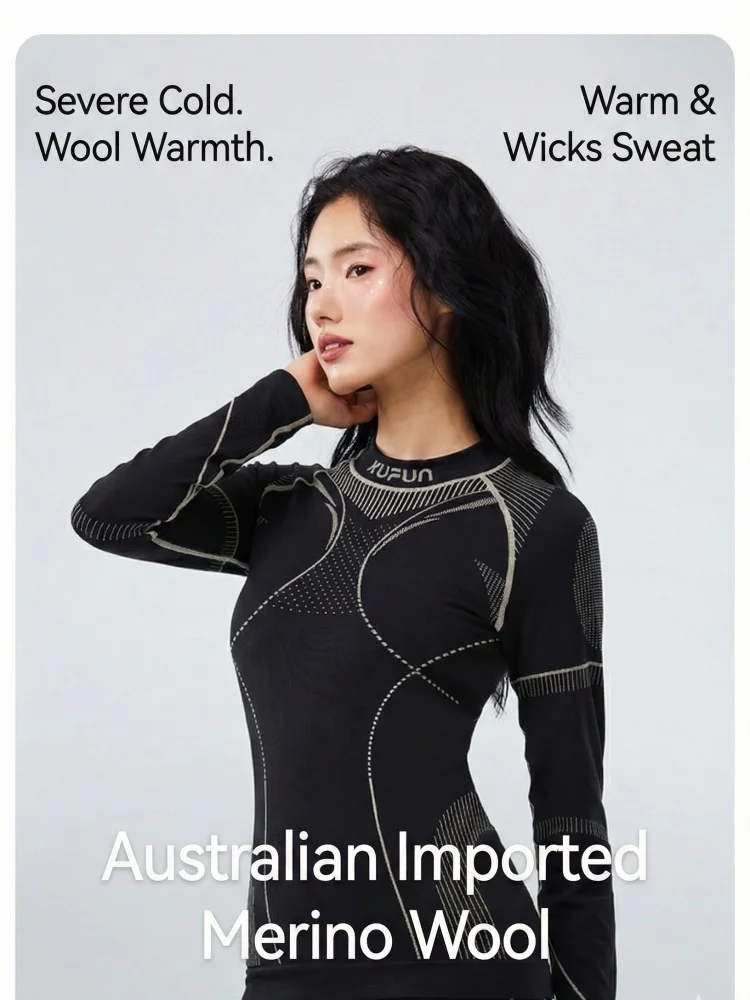 쿠펀 여성용 울 혼방 속건성 셔츠 베이스 레이어 부드럽고 통기성 좋은 상의 가볍고 편안한 데일리 웨어 아웃도어 하이킹용