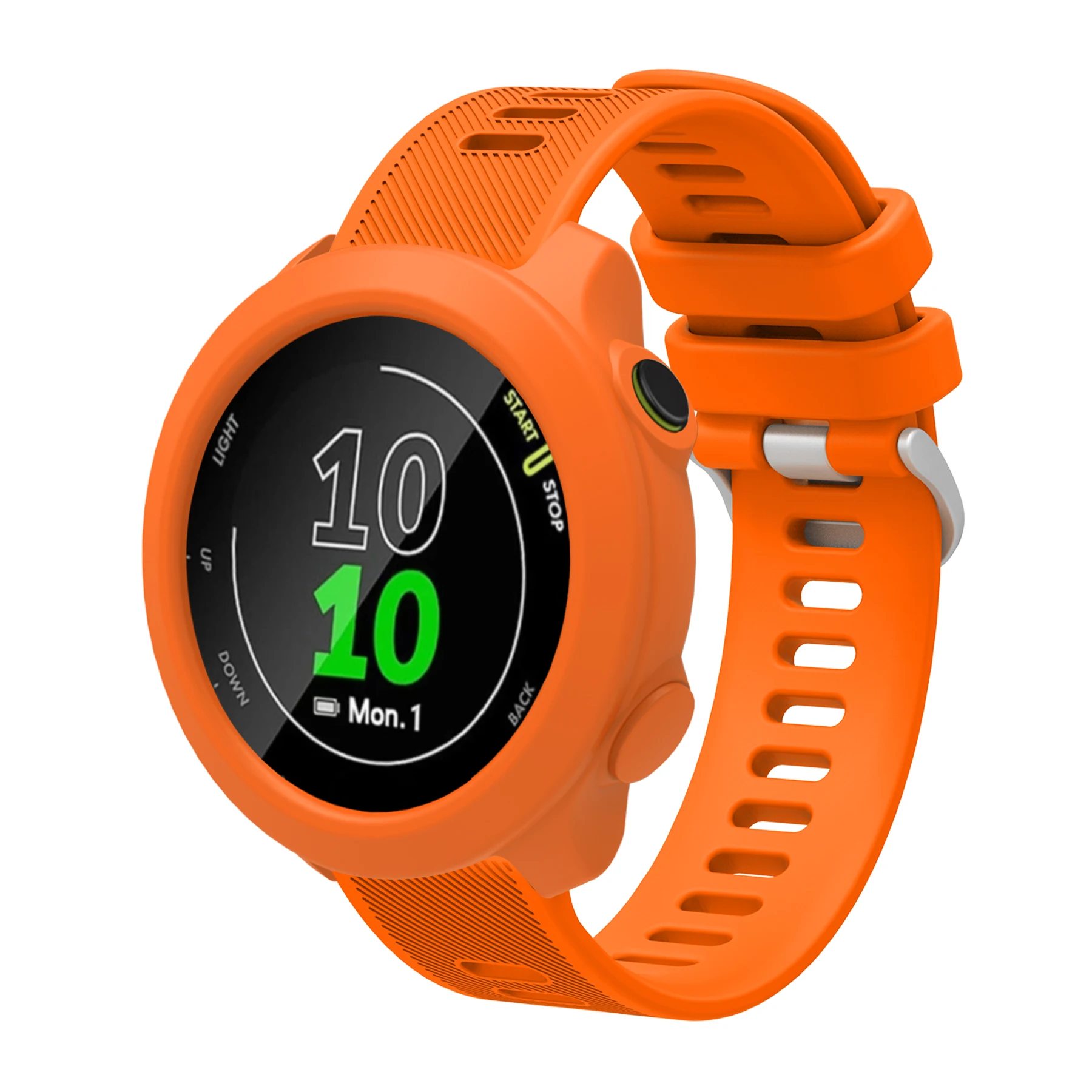 Durable Silicone Strap with Protective Case for Smartwatch Replacement