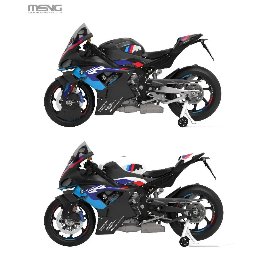 MT-009 MENG 1/9 M1000RR 오토바이 시리즈 정밀 수집용 모델 키트