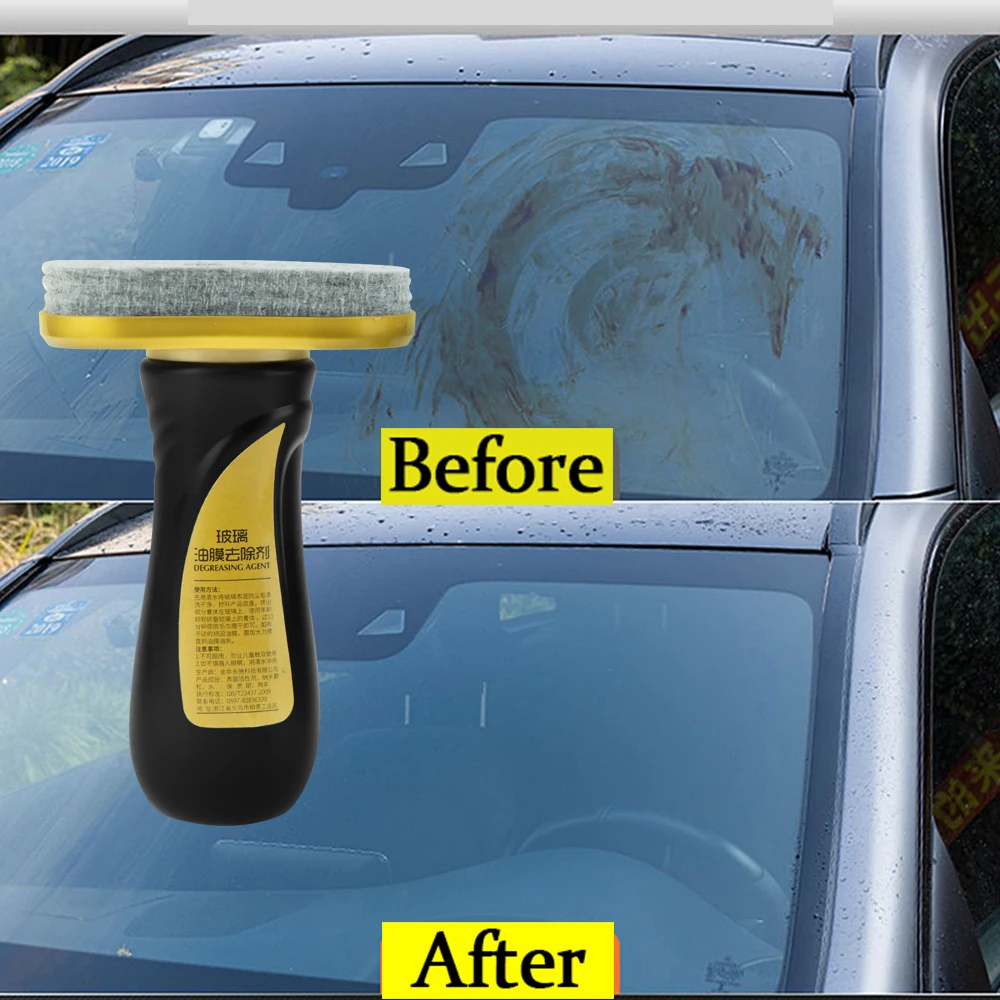 

Car Glass Polishing Degreaser Clean Polish Paste Care Glass Hydrophobic Proof Window Paint Oil Remover Agent Water Film Oil