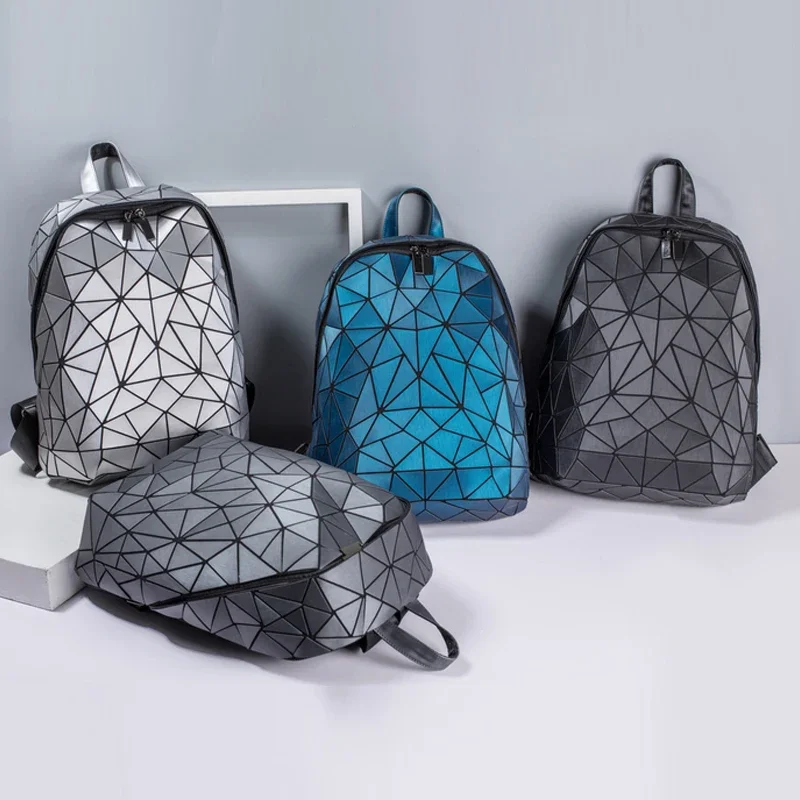 2025 New Fashion Backpack Bags For Women School Backpack Luminous Handbag Women Geometric Travel Bag For Boys 6