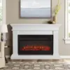Beau 59 "Landscape Electric Fireplace Replaceable Fireplace Insert Heater Realistic Log and Flame Effects Remote Timer 2