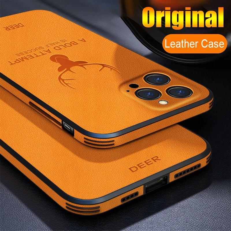 LuxuryBusinessLeatherBumperCaseForiPhone1514131211ProMax