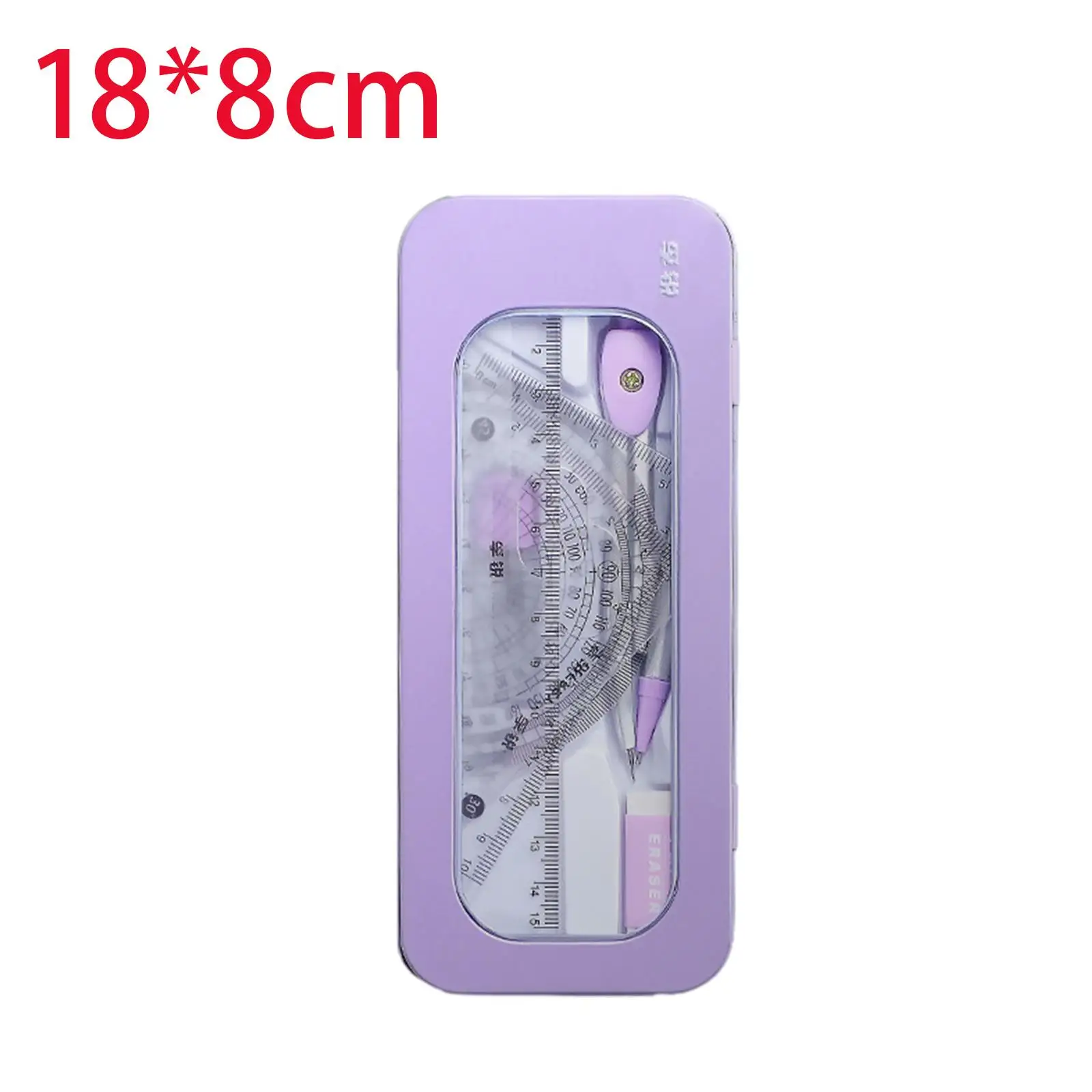 Math Geometry Set with Storage Case Portable for Adults Engineering Drawings