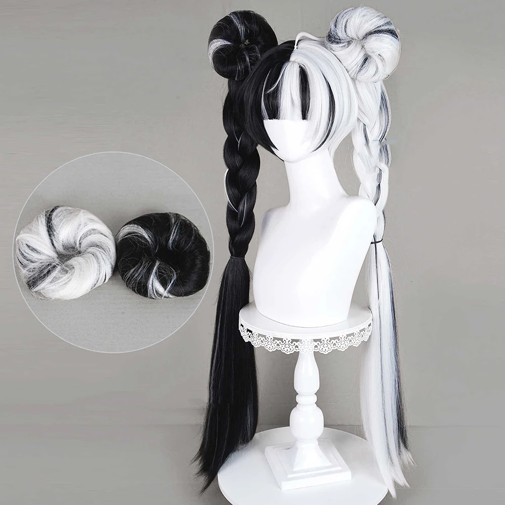 Zenless Zone Zero: Dialyn | Black-White Gradient Synthetic Wig 17 Zenless Zone Zero-Inspired Black-White Gradient Synthetic Wig for Carnival and Halloween