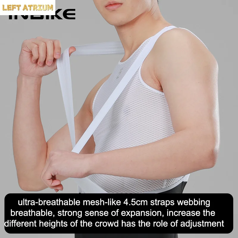 INBIKE 여름 남성용 사이클링 빕 팬츠 통기성 사이클링 바지 사이클링 저지 퀵 드라이 MTB 로드 바이크 사이클링 팬츠