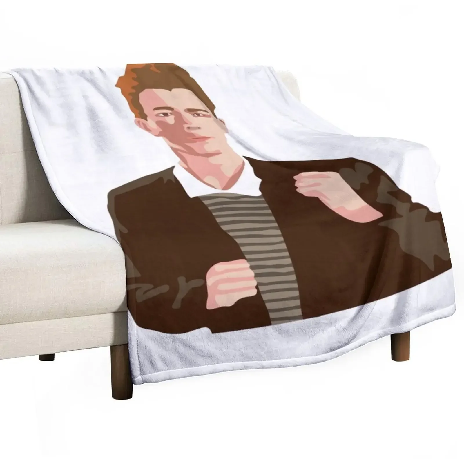 

Rick Roll Throw Blanket Retros for babies Multi-Purpose Blankets