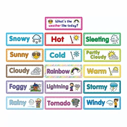 Children's Early Education English Weather & Season Flash Cards (Weather)