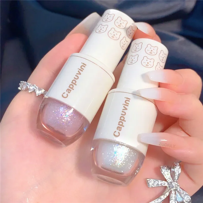 6 Colors Liquid Eyeshadow Highlight Sequins Glitter Eye Shadow Pearlescent Lying Silkworm Waterproof Lasting Shiny Eye Cosmetic eye shadow glitter makeup accessories