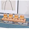 Beer Tasting Flight Sampler Boards Wood bamboo Serving Tray Scotch Flight Serving Tray For Bar, Brewery, Gifts, Party, Education 6