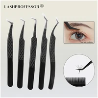 Precise False Lash Tweezers For Eyelash Extension Clip  High Precision Lash Tweezers  for Volume Fans Makeup Tools 1