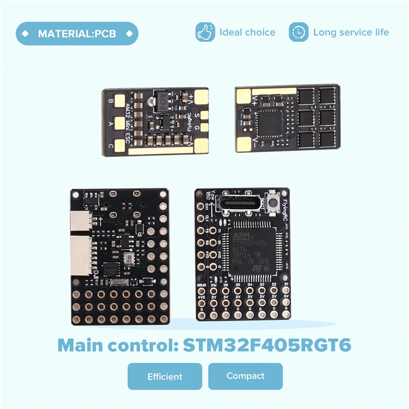 N75R-Advanced F4wing 미니 MK1 비행 컨트롤러 세트 (STM32F405 및 40A 미니 ESC 포함) 마이크로 고정익 항공기용 - AP/BF/INAV 읽기