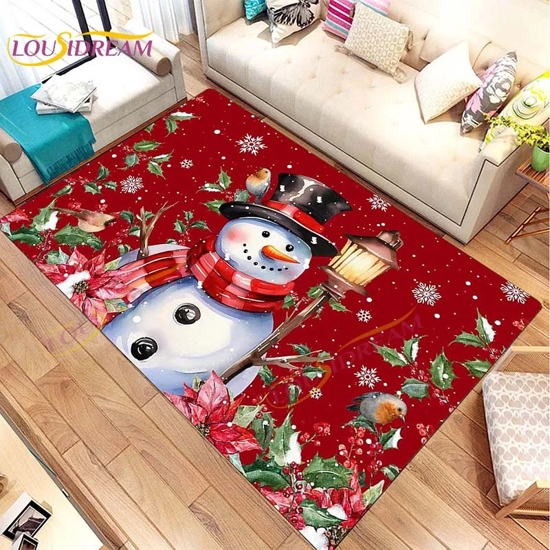 https://ae01.alicdn.com/kf/Se9aa5c20477d426abdfebdc461a3c2218/3D-Cartoon-Snowman-Carpet-Red-Xmas-Snowman-Berry-Birds-Winter-Snowflake-Rug-for-Livingroom-Bedroom-Non.jpg