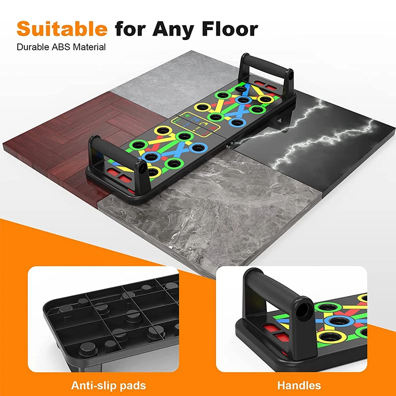 Multi-functional push-up board home fitness abdominal exercise machine foldable fitness board abdominal muscle support