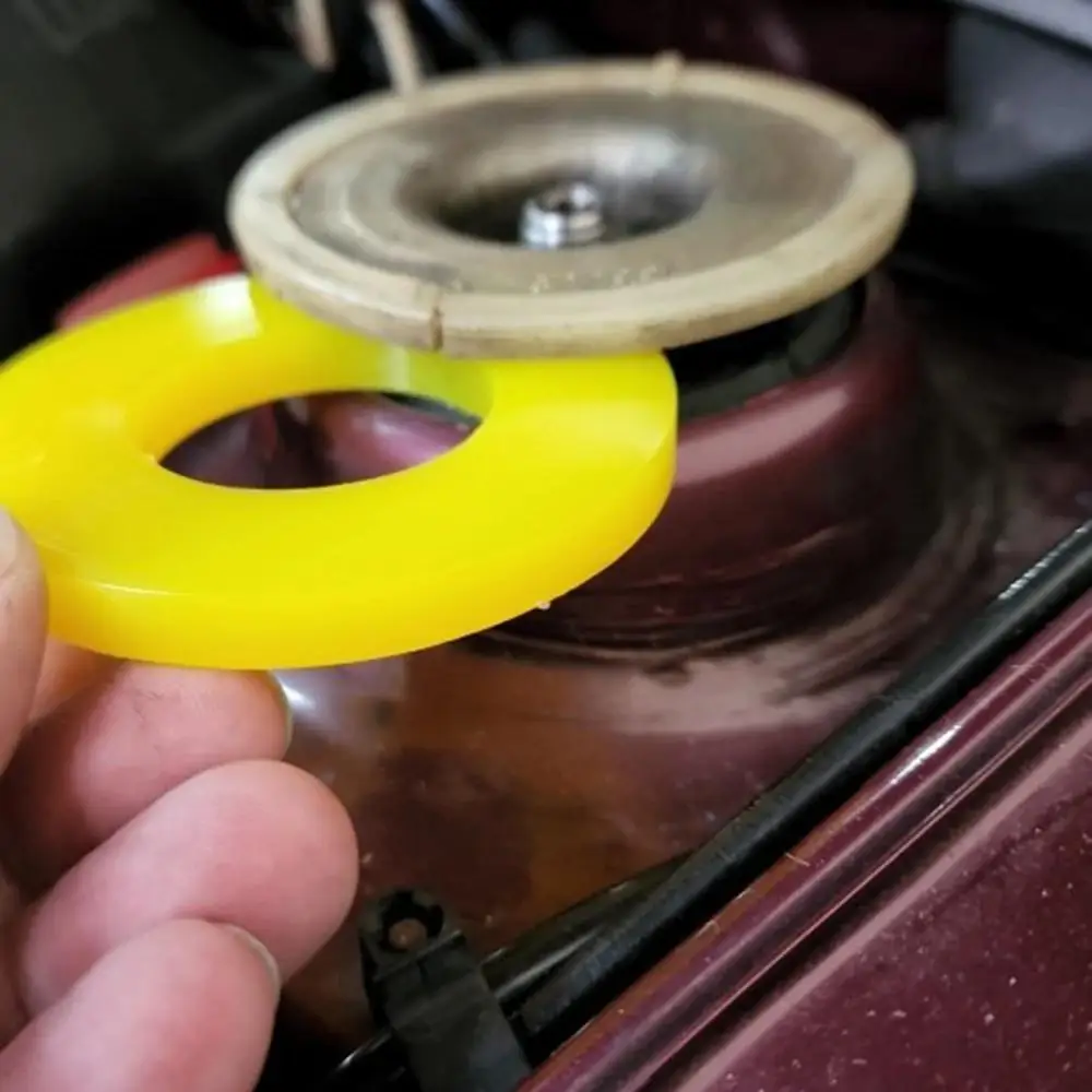 Strut Tower Mount Silencer Pad Rubber Bushing Dampers Universal Front Strut Tower Mount Suspension Shock Absorbing Bearing Washer Over Bumps