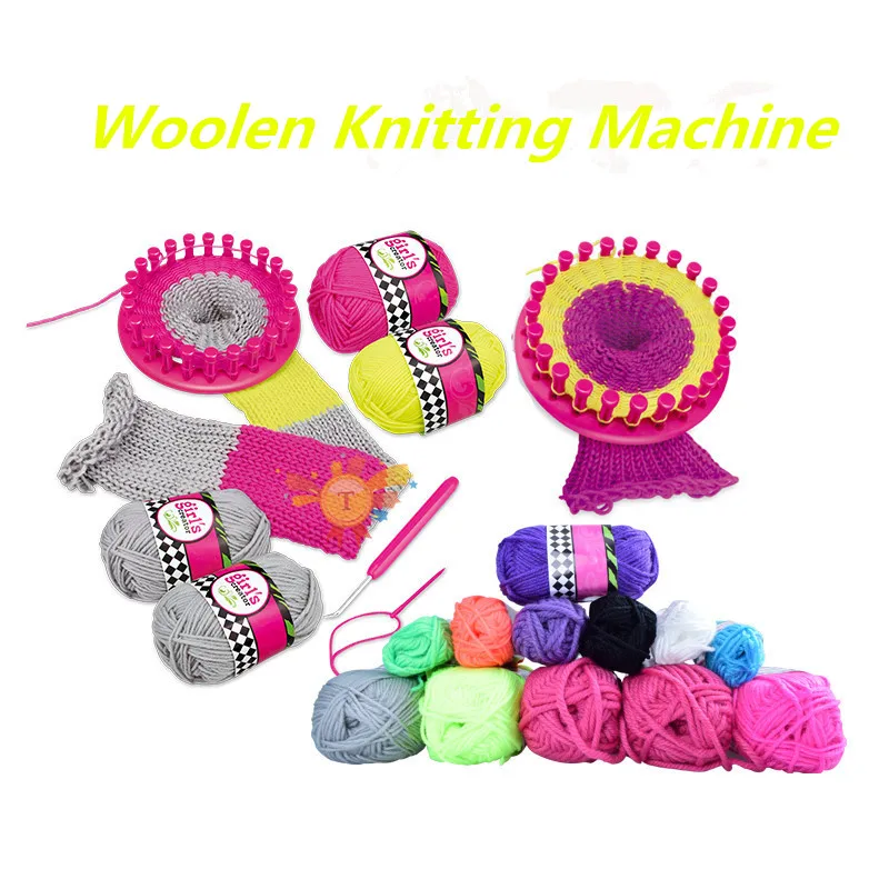 20-40 Needle Positions Big Hand Knitting Machine Weaving Loom Knit for Scraf Hat Children Educational Learning Toy