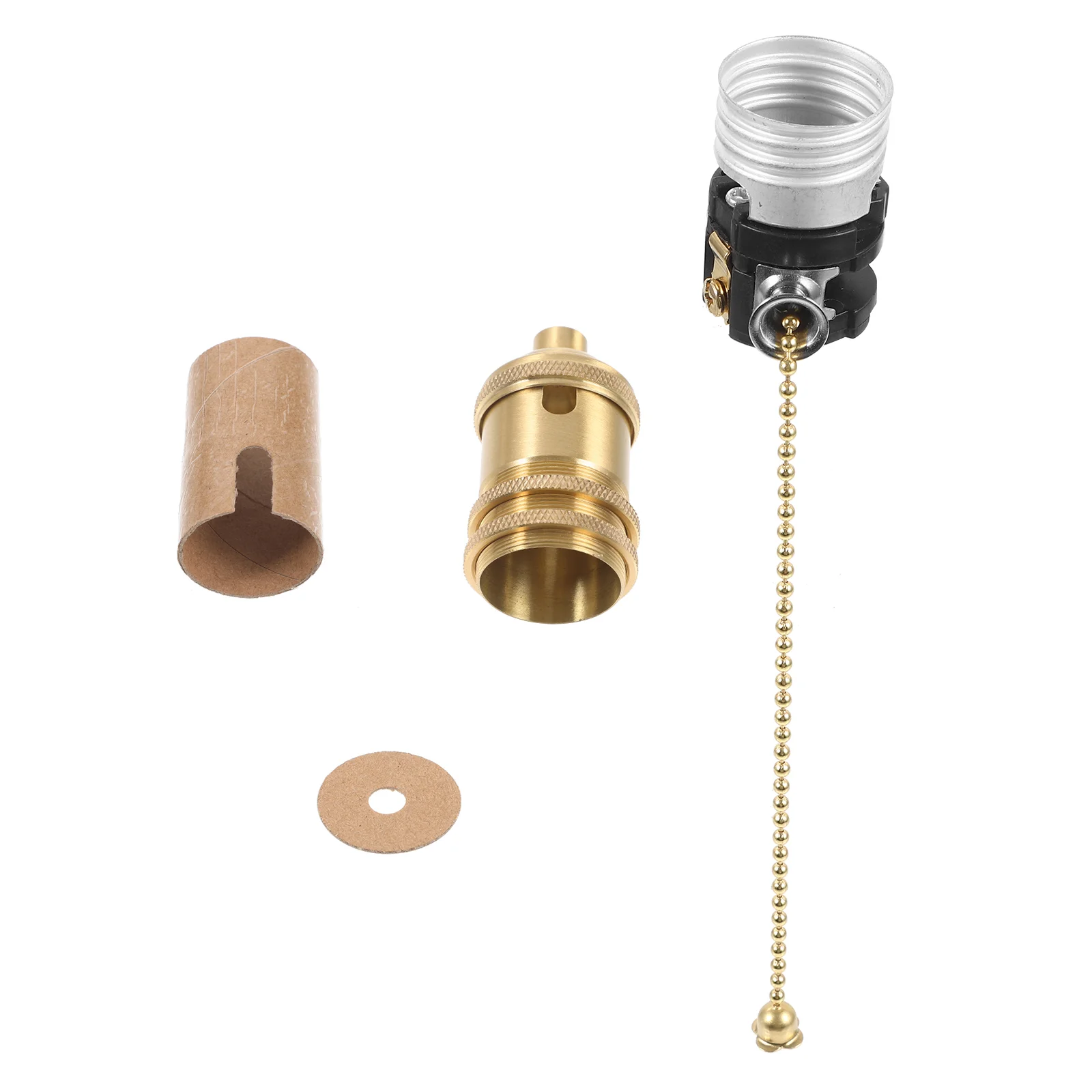 

Pure Copper Lamp Holder Light Fixture Fixtures Pull Chain Lampholder Base Parts Socket