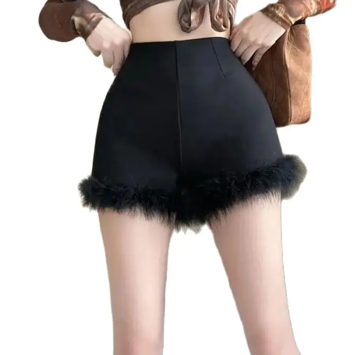 Sexy High Waist Slim Shorts Women Y2k Tight Elastic Bag Hip Three-point Hot Pants Casual Outer Wear Bottoms Female Clothes
