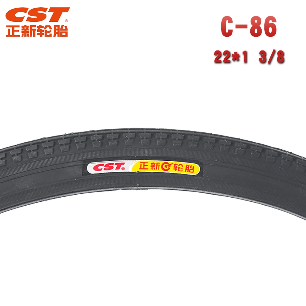 Cst-Ultra Light Wear Resistance Bicycle Tires Cross-Country Road Cycling Bike Tire 22x1, 3/8 37-501 C-86 bicycle tire